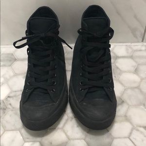 All black Chuck Taylor Converse with Lunarlon